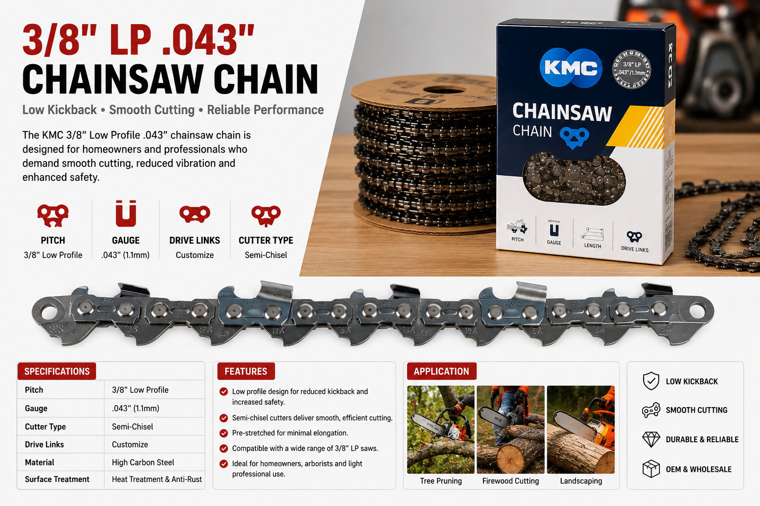 KMC chainsaw chain product