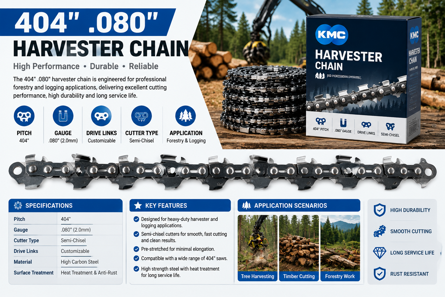 KMC chainsaw chain product image